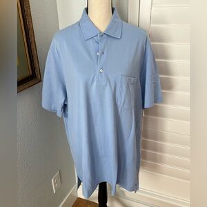 Carolina blue men’s collared polo